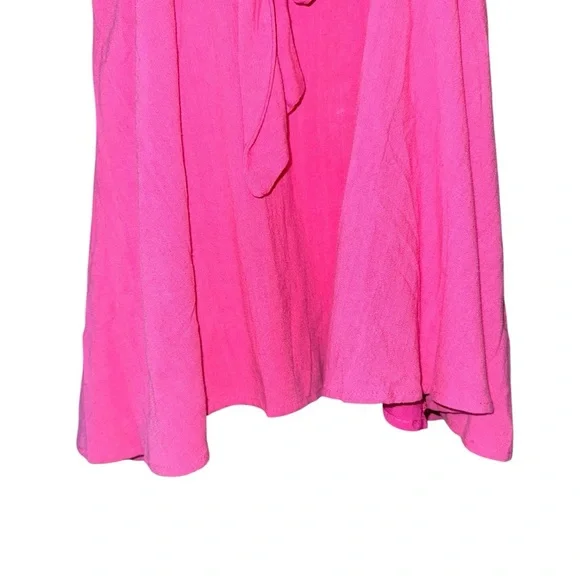 NWT LULU’S Perfect Day for Love Pink Cutout Tie-Front Mini Dress Size Medium - Picture 8 of 14
